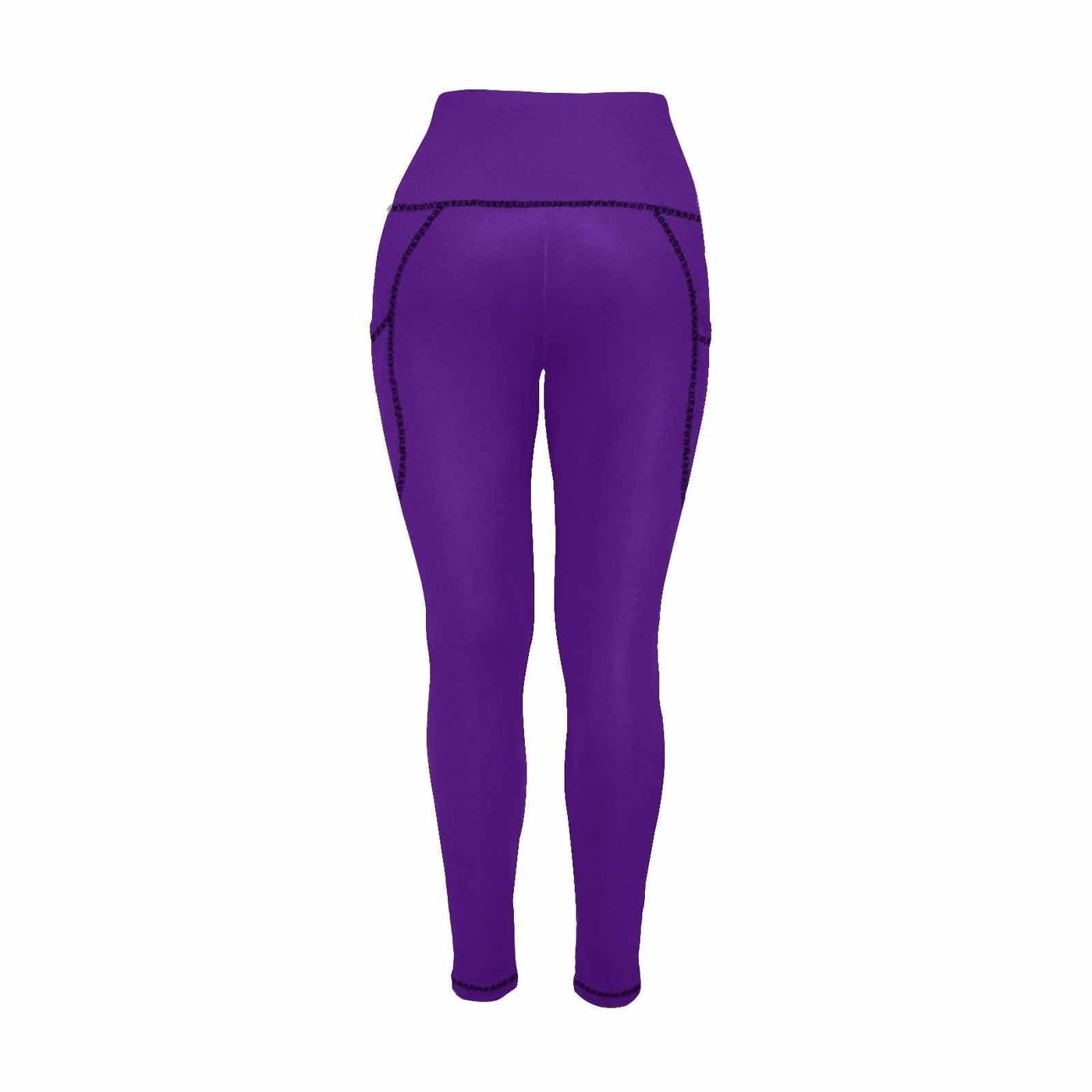 Womens Leggings With Pockets - Fitness Pants Indigo Purple - Womens | Leggings