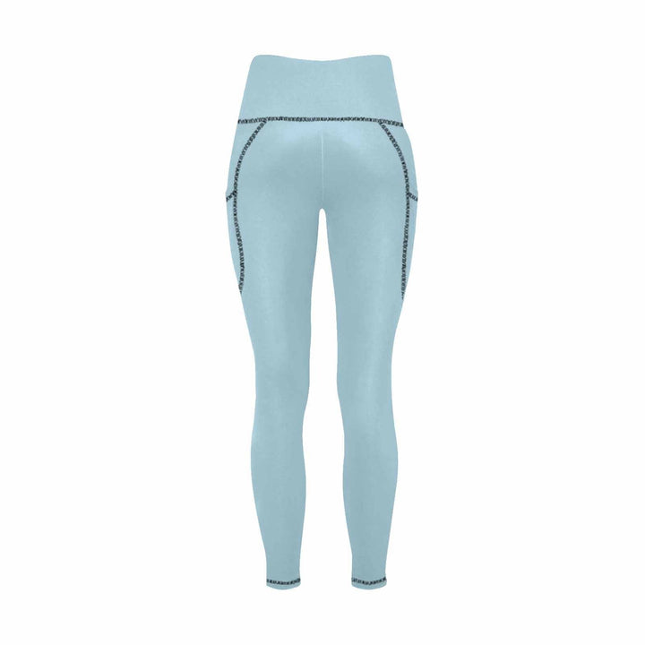 Womens Leggings with Pockets - Fitness Pants / Light Blue - Womens | Leggings