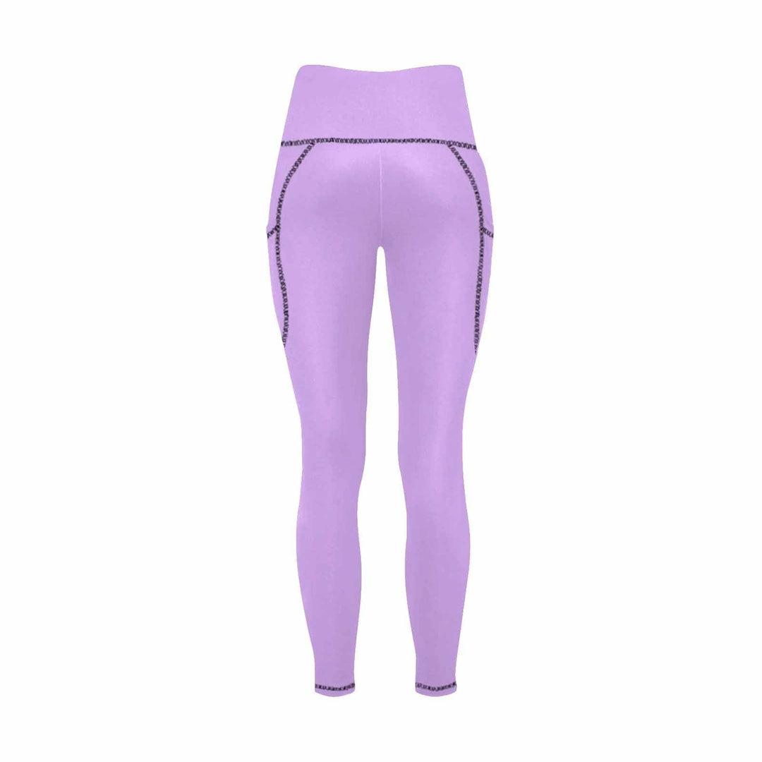 Womens Leggings with Pockets - Fitness Pants / Mauve Purple - Womens | Leggings