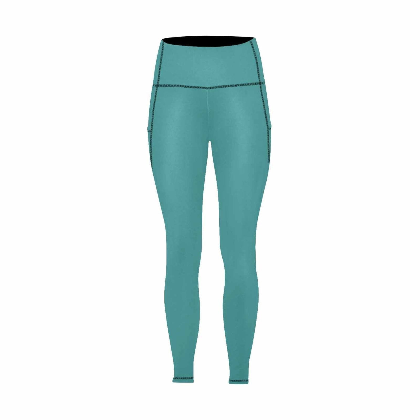 Womens Leggings With Pockets - Fitness Pants / Blue Green - Womens | Leggings