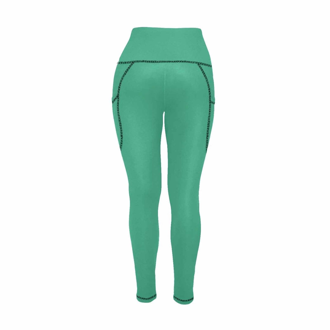 Womens Leggings with Pockets - Fitness Pants / Mint Green - Womens | Leggings