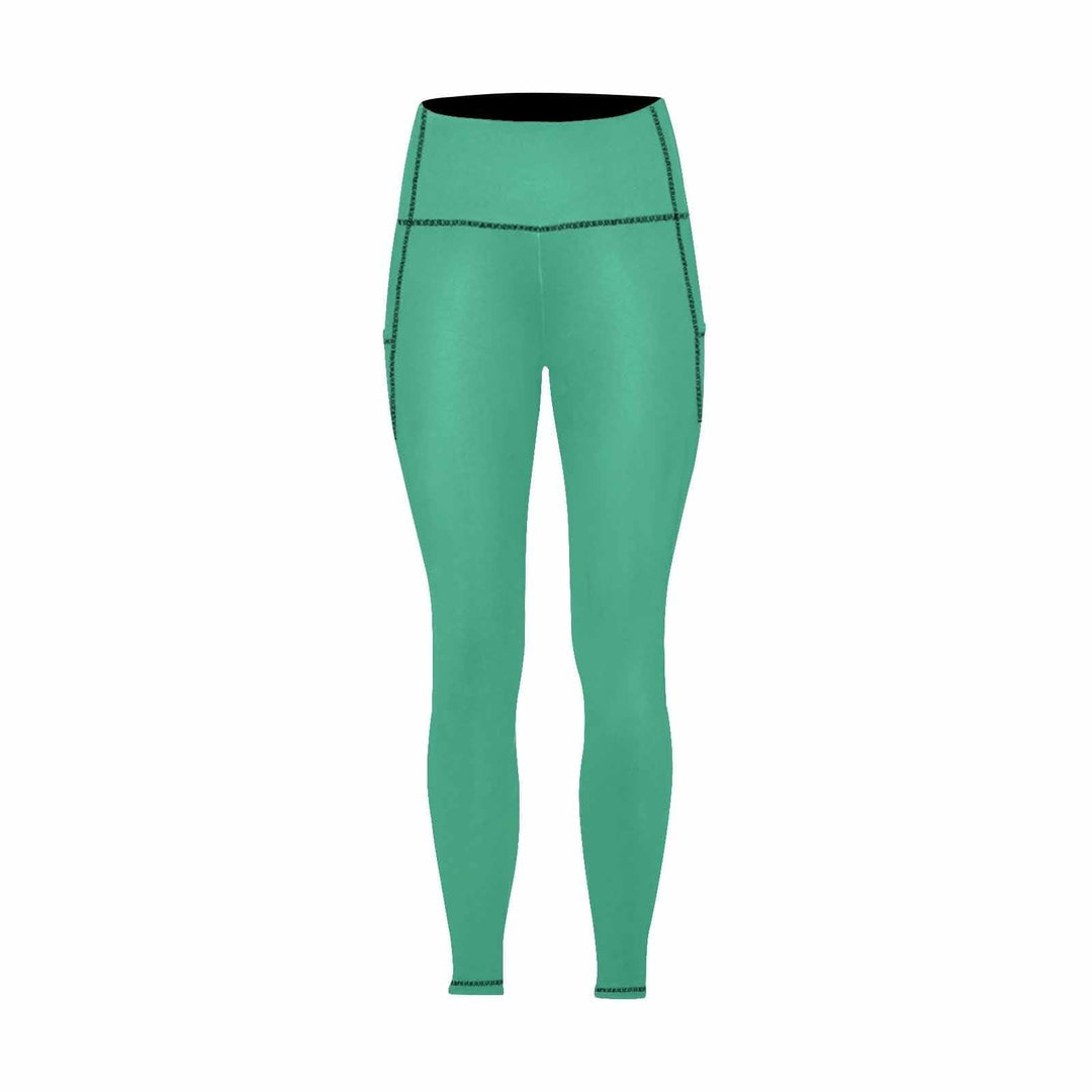 Womens Leggings with Pockets - Fitness Pants / Mint Green - Womens | Leggings