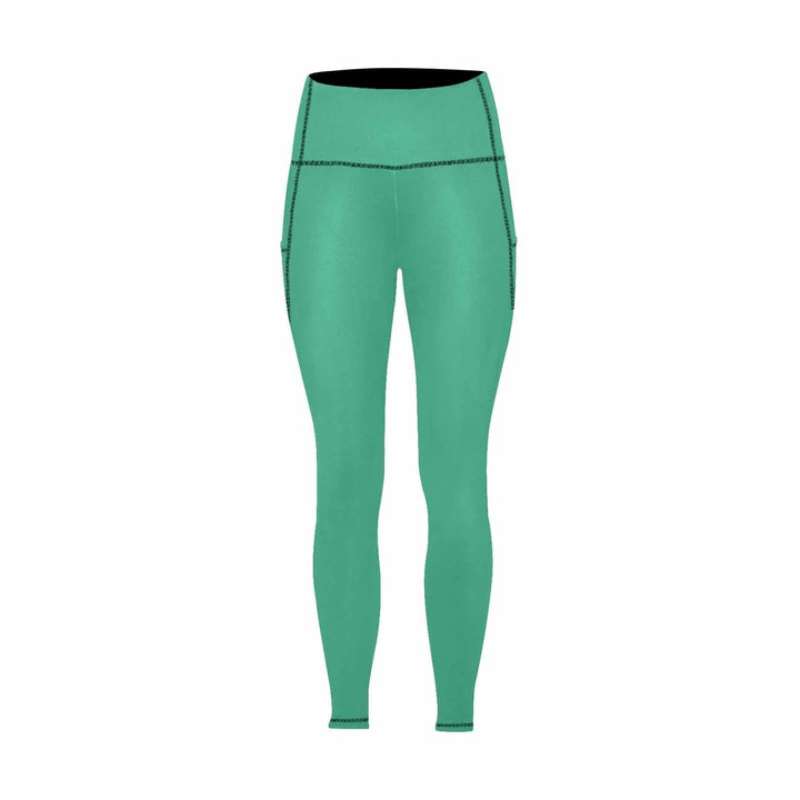 Womens Leggings with Pockets - Fitness Pants / Mint Green - Womens | Leggings