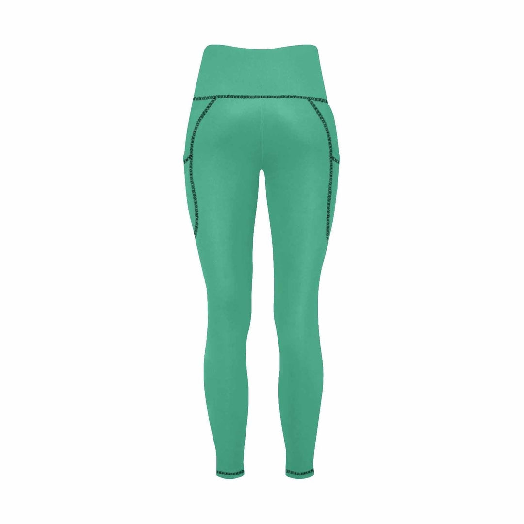 Womens Leggings with Pockets - Fitness Pants / Mint Green - Womens | Leggings