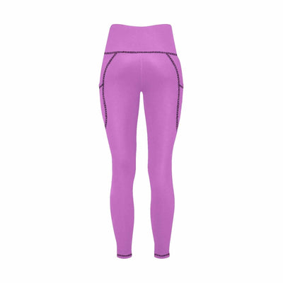 Womens Leggings With Pockets - Fitness Pants / Orchid Purple - Womens | Leggings