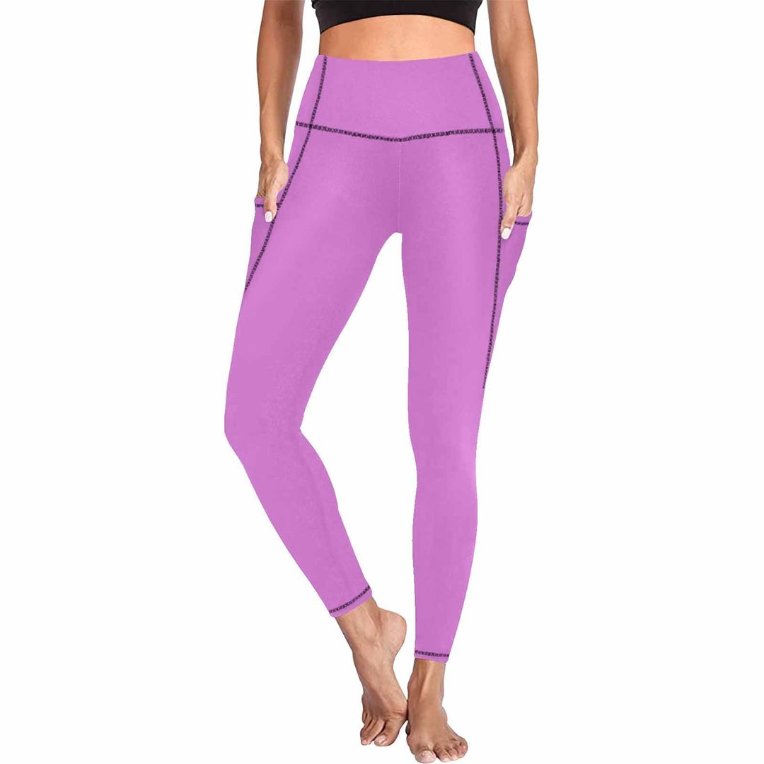 Womens Leggings with Pockets - Fitness Pants / Orchid Purple - Womens | Leggings