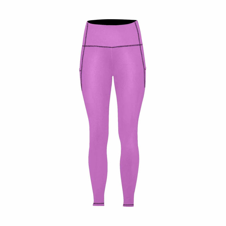 Womens Leggings with Pockets - Fitness Pants / Orchid Purple - Womens | Leggings