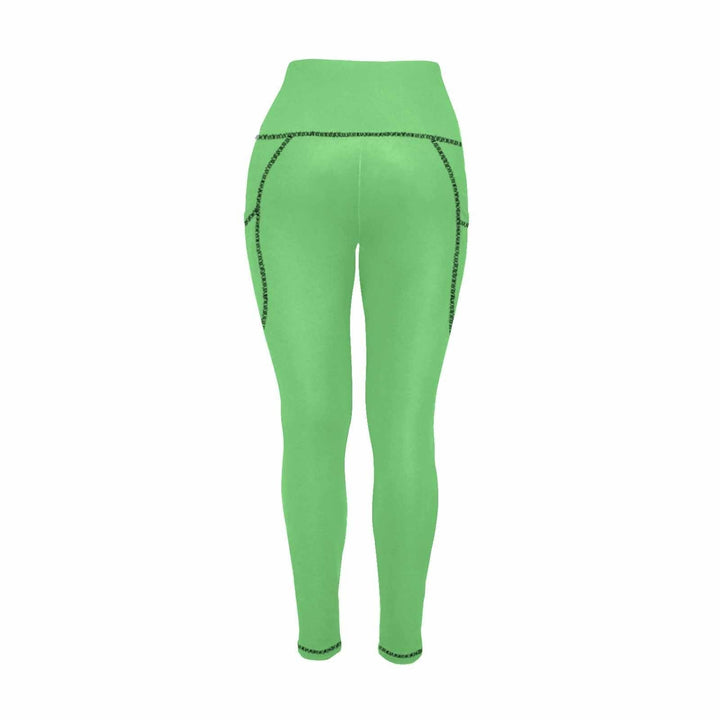 Womens Leggings with Pockets - Fitness Pants / Pastel Green - Womens | Leggings