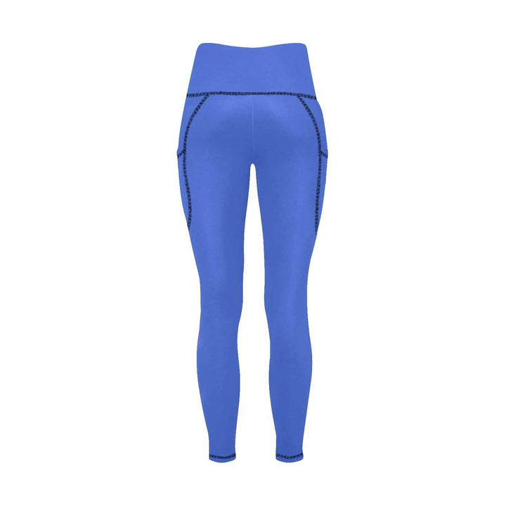 Womens Leggings with Pockets - Fitness Pants / Royal Blue - Womens | Leggings