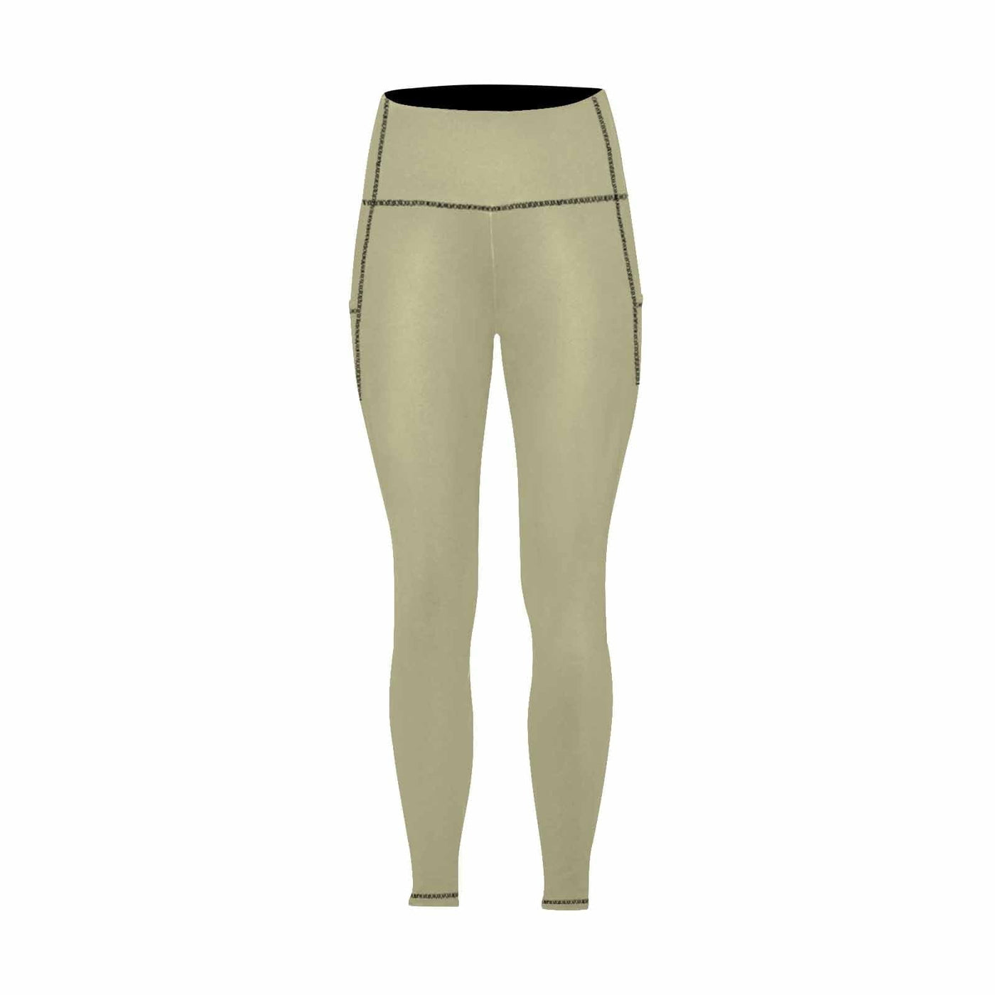 Womens Leggings With Pockets - Fitness Pants / Sage Green - Womens | Leggings
