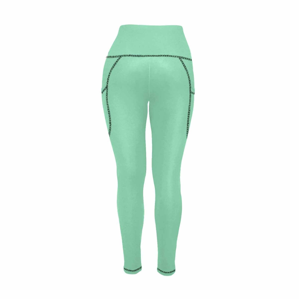 Womens Leggings with Pockets - Fitness Pants / Seafoam Green - Womens | Leggings