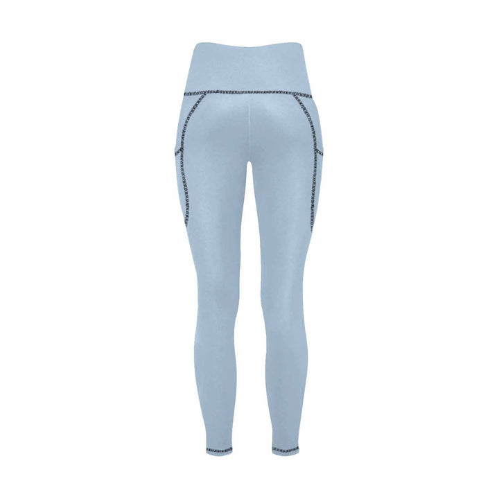 Womens Leggings with Pockets - Fitness Pants / Serenity Blue - Womens | Leggings