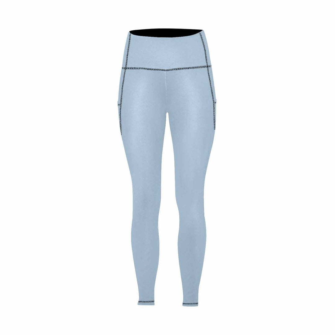 Womens Leggings with Pockets - Fitness Pants / Serenity Blue - Womens | Leggings