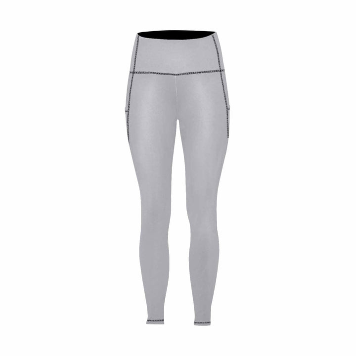 Womens Leggings with Pockets - Fitness Pants / Slate Gray - Womens | Leggings