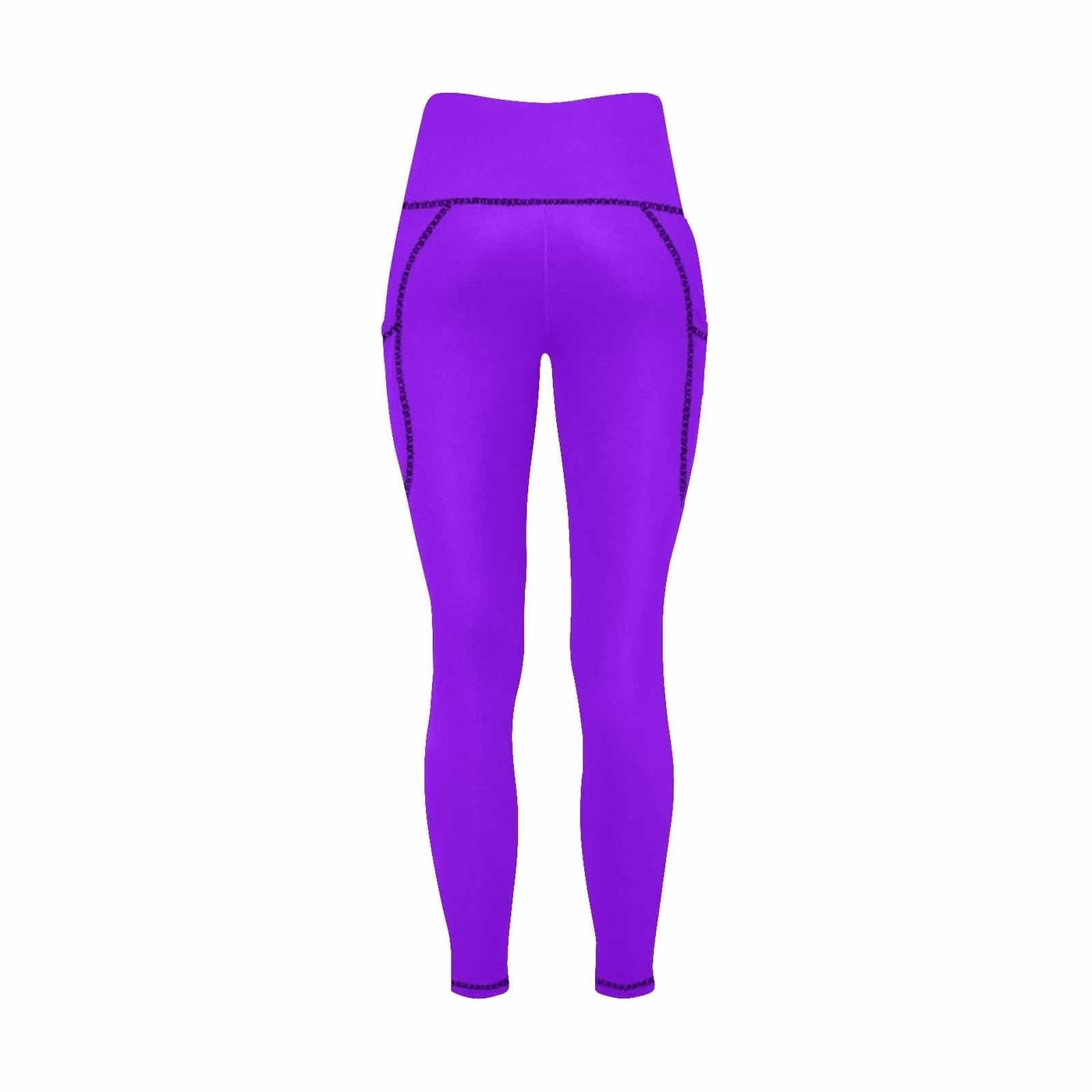 Womens Leggings With Pockets - Fitness Pants / Violet Purple - Womens | Leggings