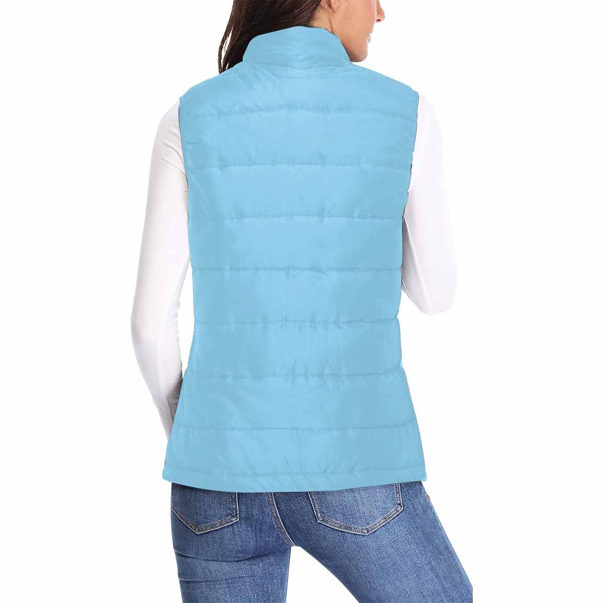 Womens Puffer Vest Jacket / Baby Blue - Womens | Jackets | Puffer Vests