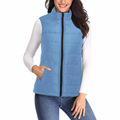 Womens Puffer Vest Jacket / Blue Gray - Womens | Jackets | Puffer Vests
