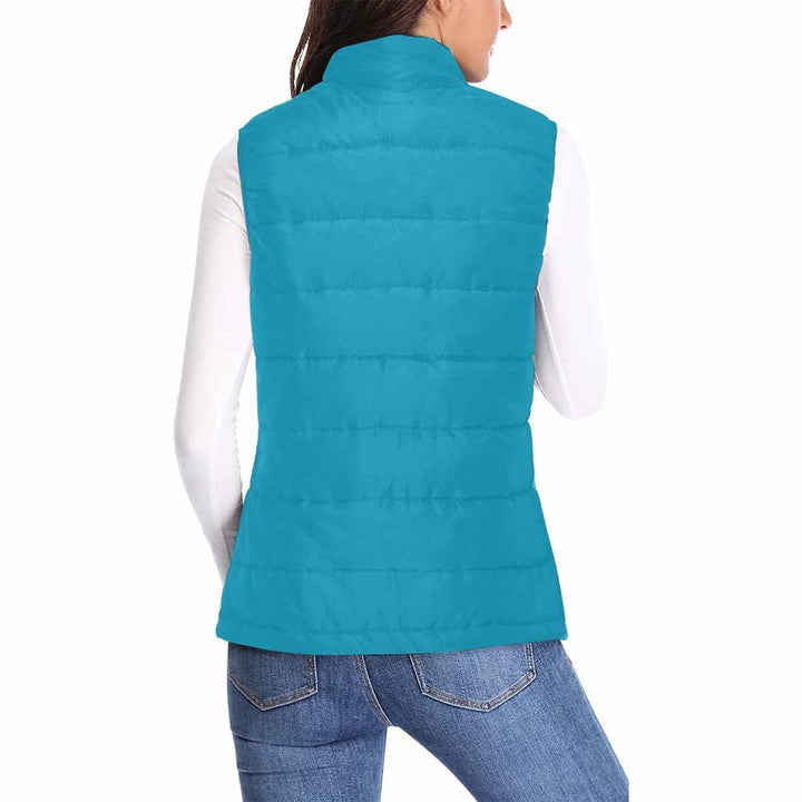 Womens Puffer Vest Jacket / Blue Green - Womens | Jackets | Puffer Vests