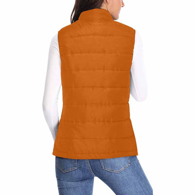 Womens Puffer Vest Jacket / Burnt Orange - Womens | Jackets | Puffer Vests
