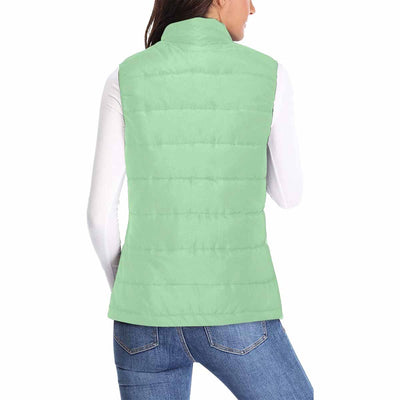 Womens Puffer Vest Jacket / Celadon Green - Womens | Jackets | Puffer Vests