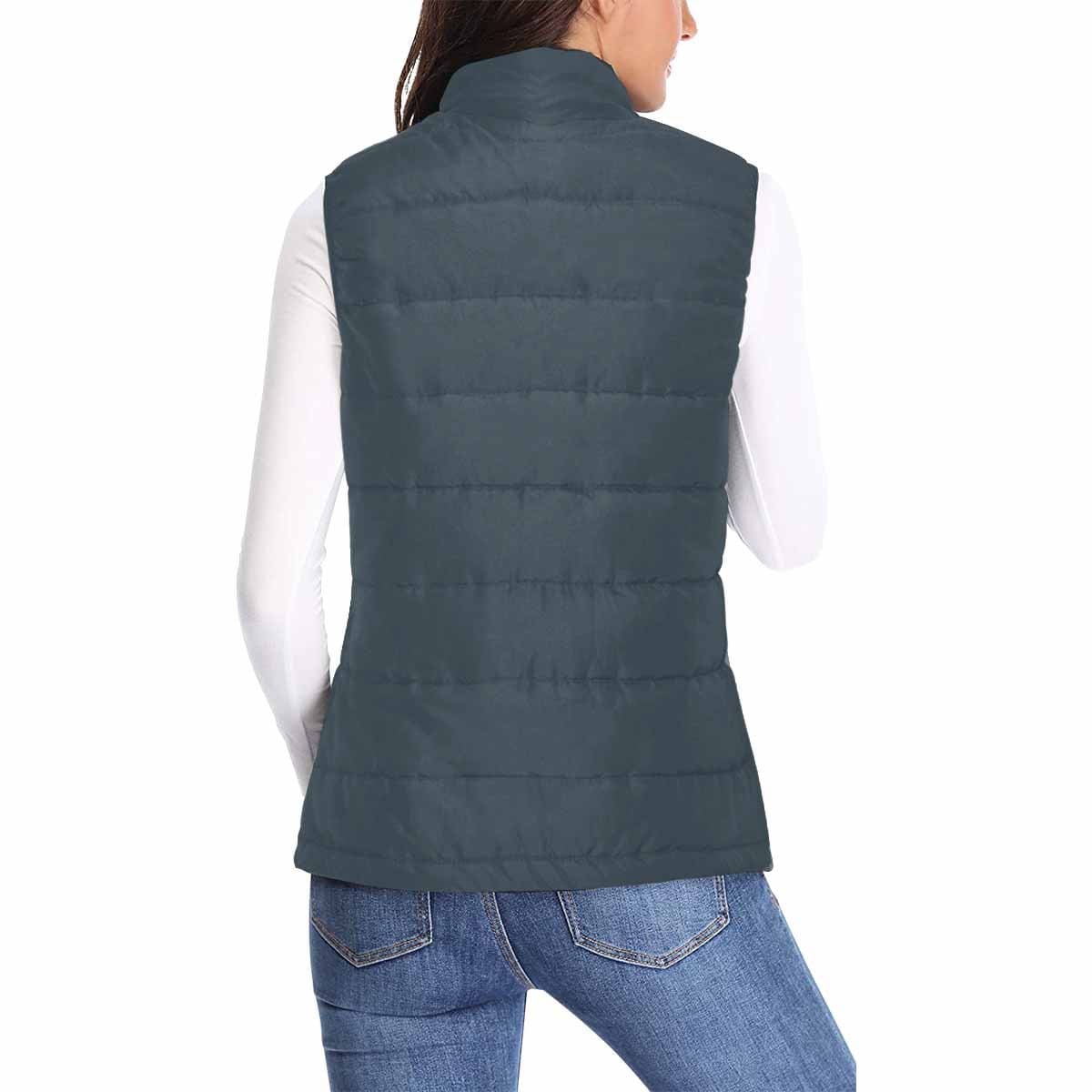 Womens Puffer Vest Jacket / Charcoal Black - Womens | Jackets | Puffer Vests