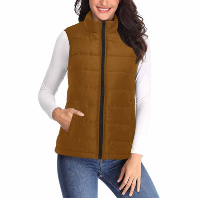 Womens Puffer Vest Jacket / Chocolate Brown - Womens | Jackets | Puffer Vests