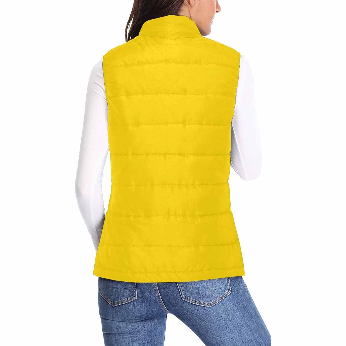Womens Puffer Vest Jacket / Gold Yellow - Womens | Jackets | Puffer Vests