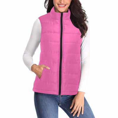 Womens Puffer Vest Jacket / Hot Pink - Womens | Jackets | Puffer Vests