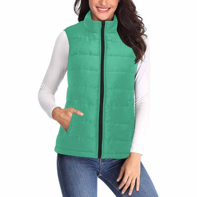 Womens Puffer Vest Jacket / Mint Green - Womens | Jackets | Puffer Vests