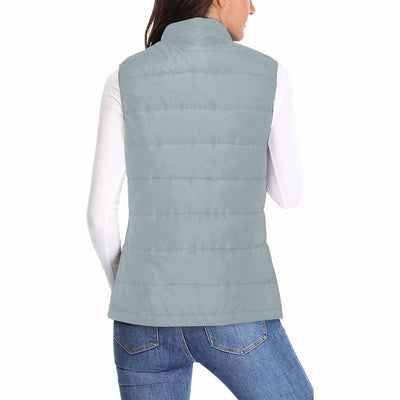 Womens Puffer Vest Jacket / Misty Blue Gray - Womens | Jackets | Puffer Vests