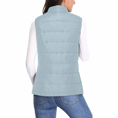 Womens Puffer Vest Jacket / Pastel Blue - Womens | Jackets | Puffer Vests