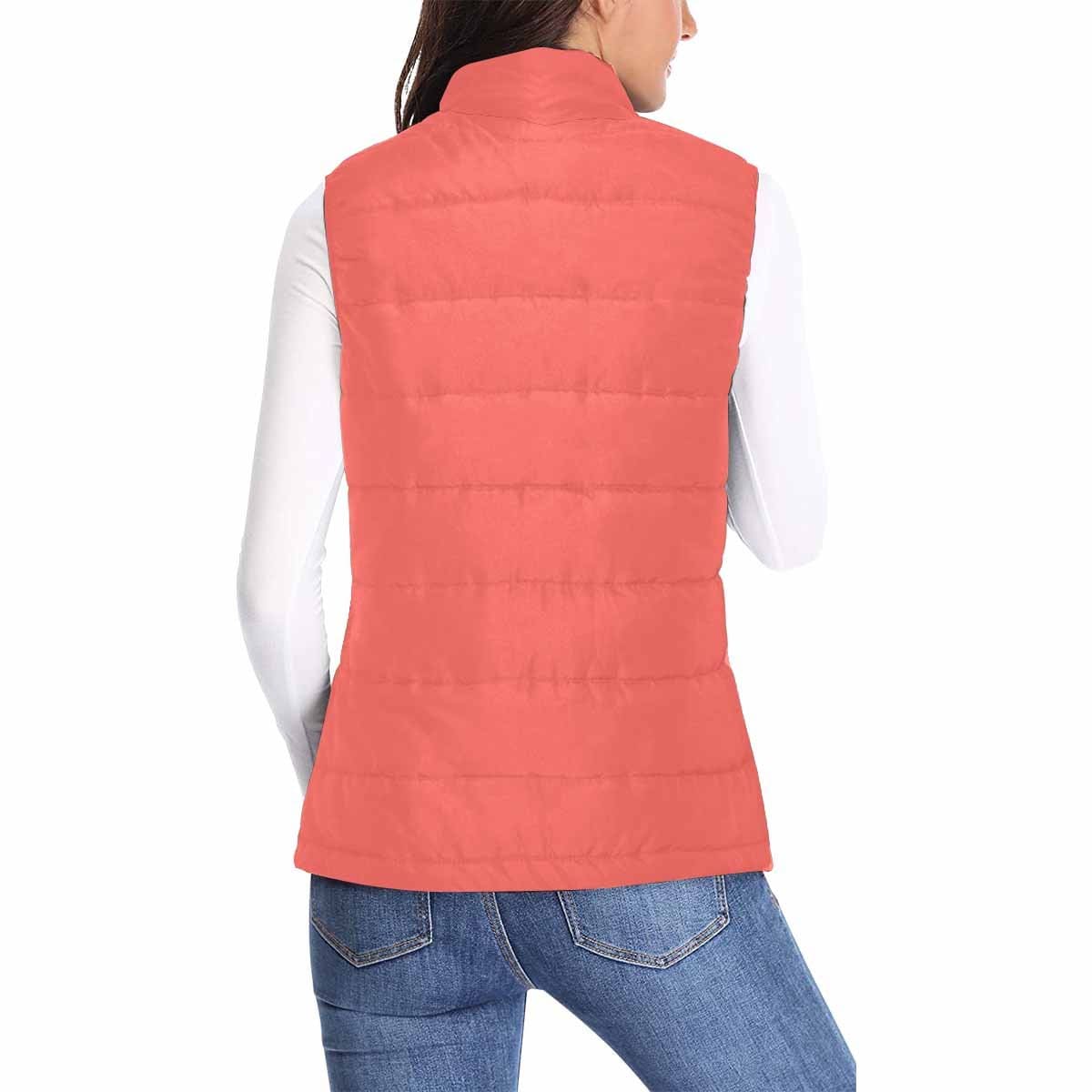 Womens Puffer Vest Jacket / Pastel Red - Womens | Jackets | Puffer Vests