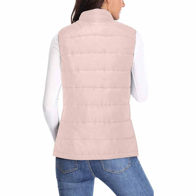 Womens Puffer Vest Jacket / Scallop Seashell Pink - Womens | Jackets | Puffer