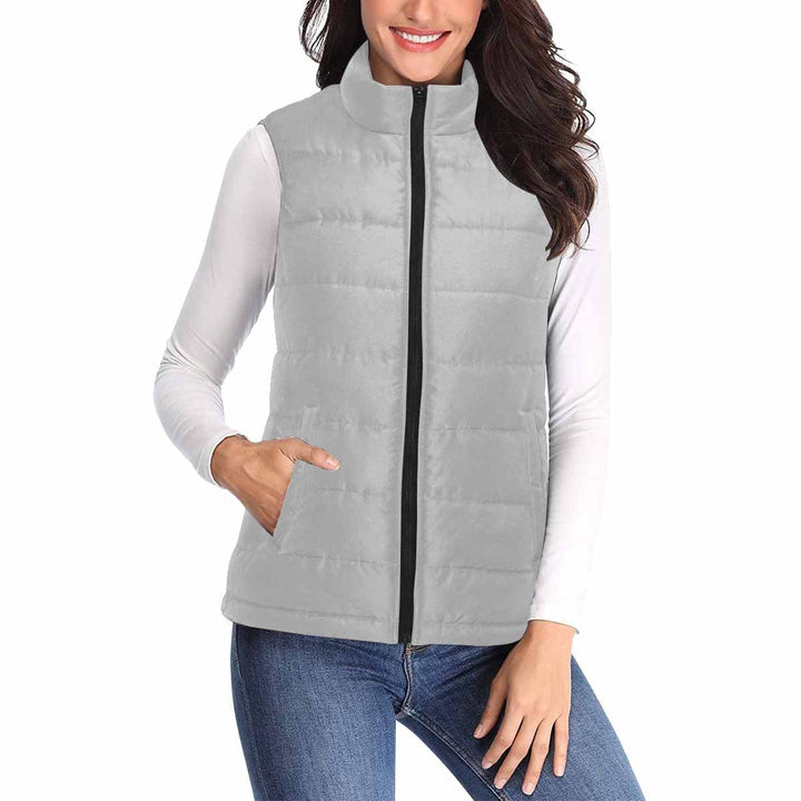 Womens Puffer Vest Jacket / Silver - Womens | Jackets | Puffer Vests