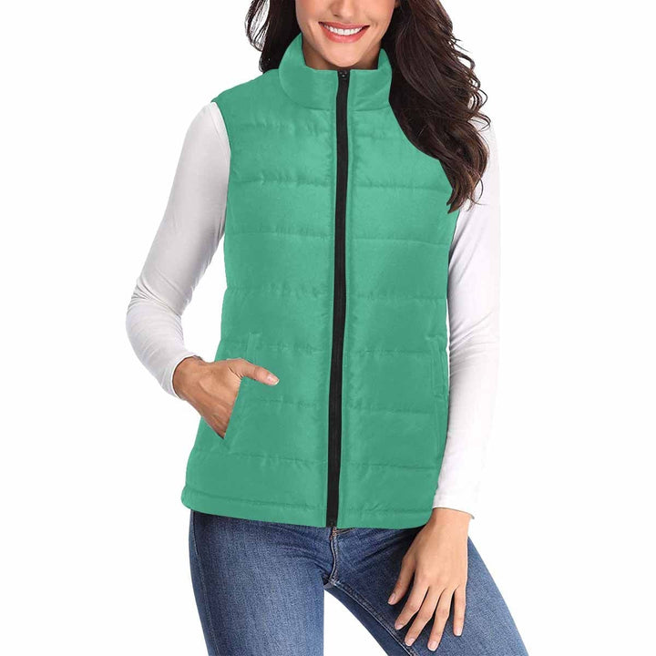 Womens Puffer Vest Jacket / Spearmint Green - Womens | Jackets | Puffer Vests