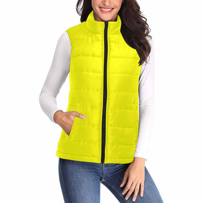 Womens Puffer Vest Jacket / Yellow - Womens | Jackets | Puffer Vests