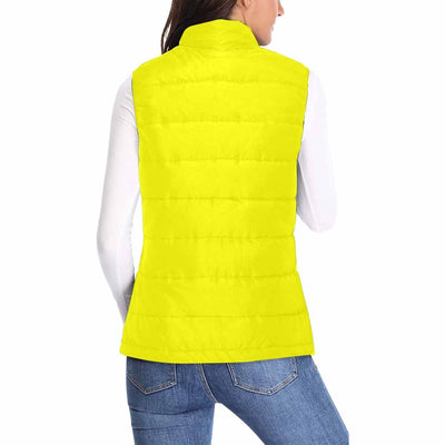 Womens Puffer Vest Jacket / Yellow - Womens | Jackets | Puffer Vests