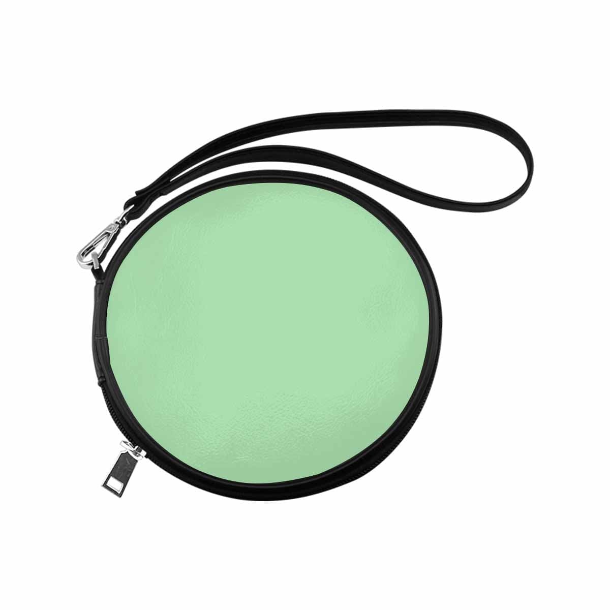 Womens Round Handbag Celadon Green - Bags | Round Wristlets