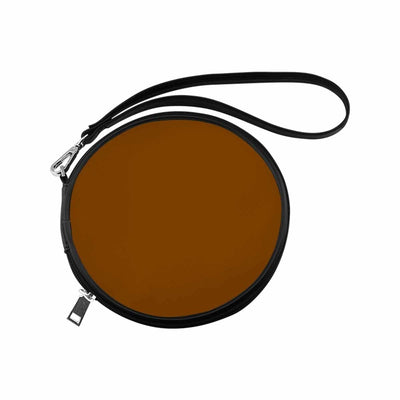 Womens Round Handbag Chocolate Brown - Bags | Round Wristlets