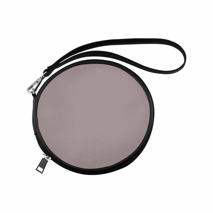 Womens Round Handbag - Coffee Brown - Bags/Round Wristlets