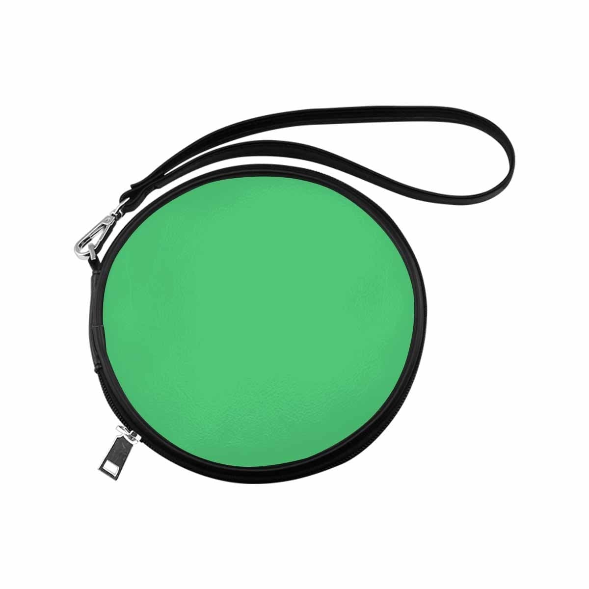 Womens Round Handbag Emerald Green - Bags | Round Wristlets