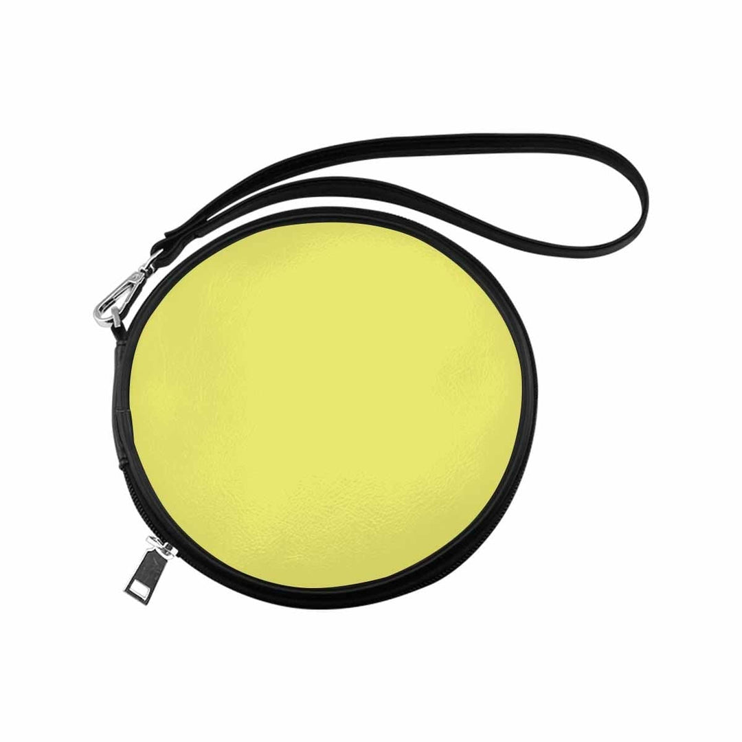 Womens Round Handbag Honeysuckle Yellow - Bags | Round Wristlets