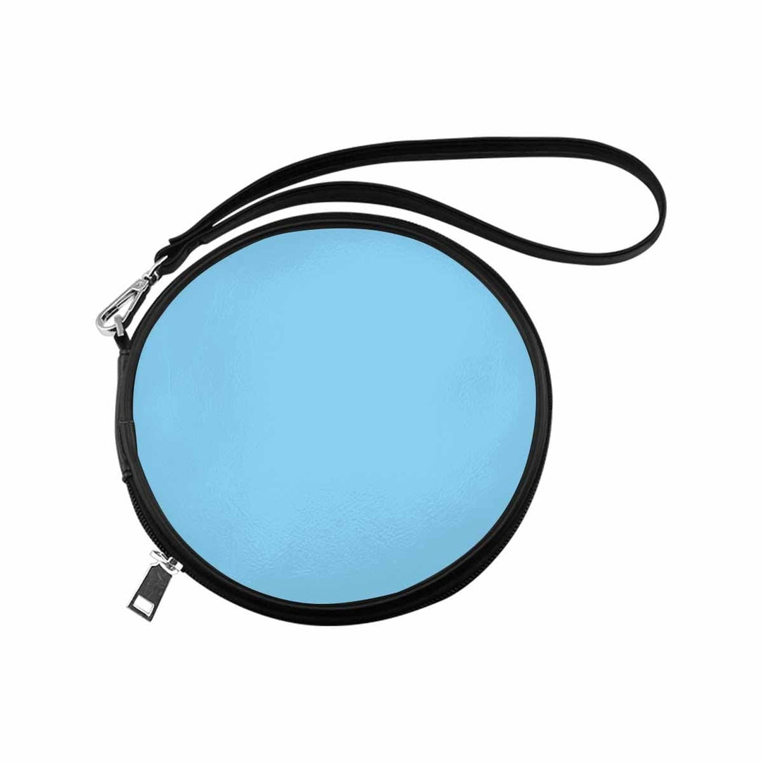 Womens Round Handbag Light Blue - Bags | Round Wristlets