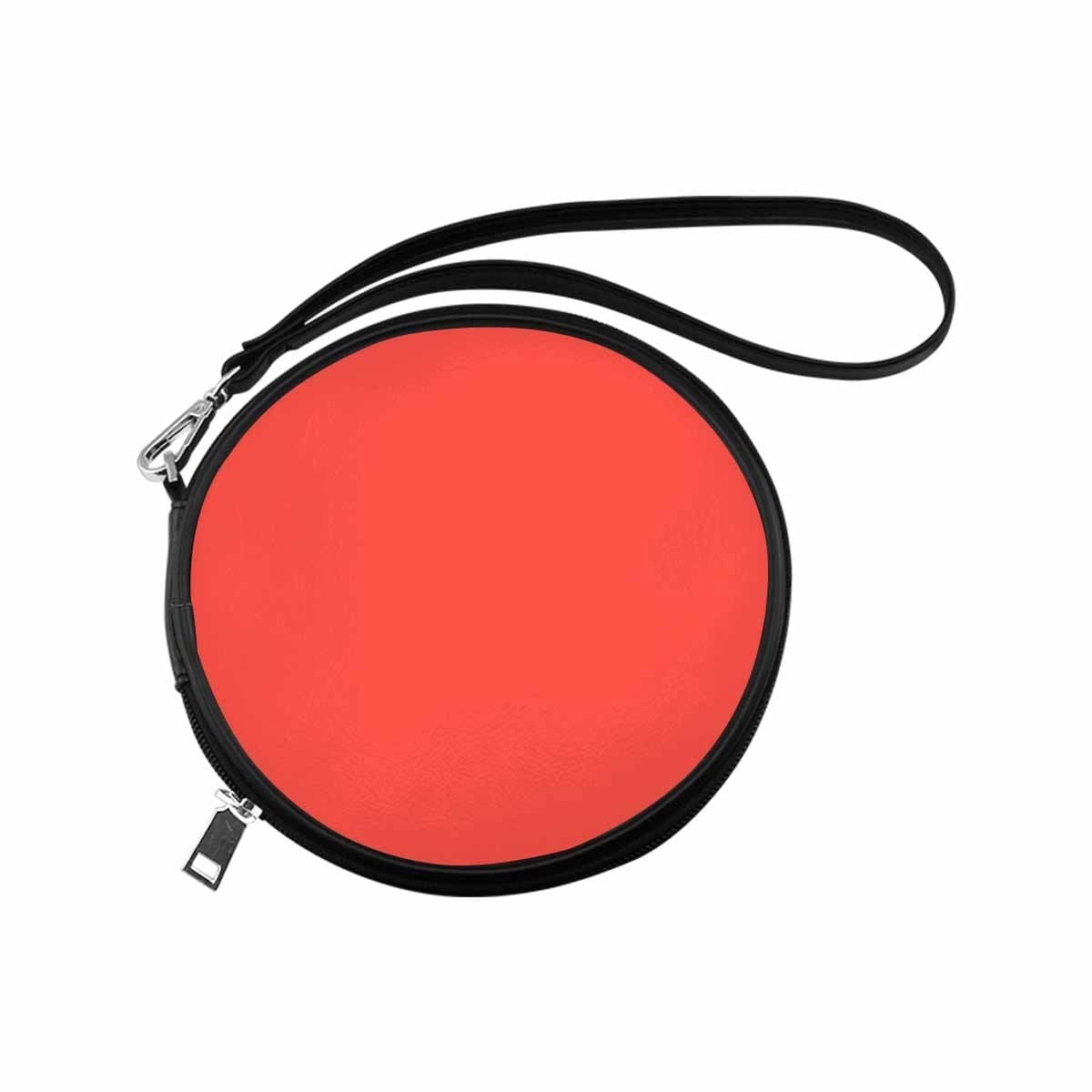 Womens Round Handbag Red Orange - Bags | Round Wristlets