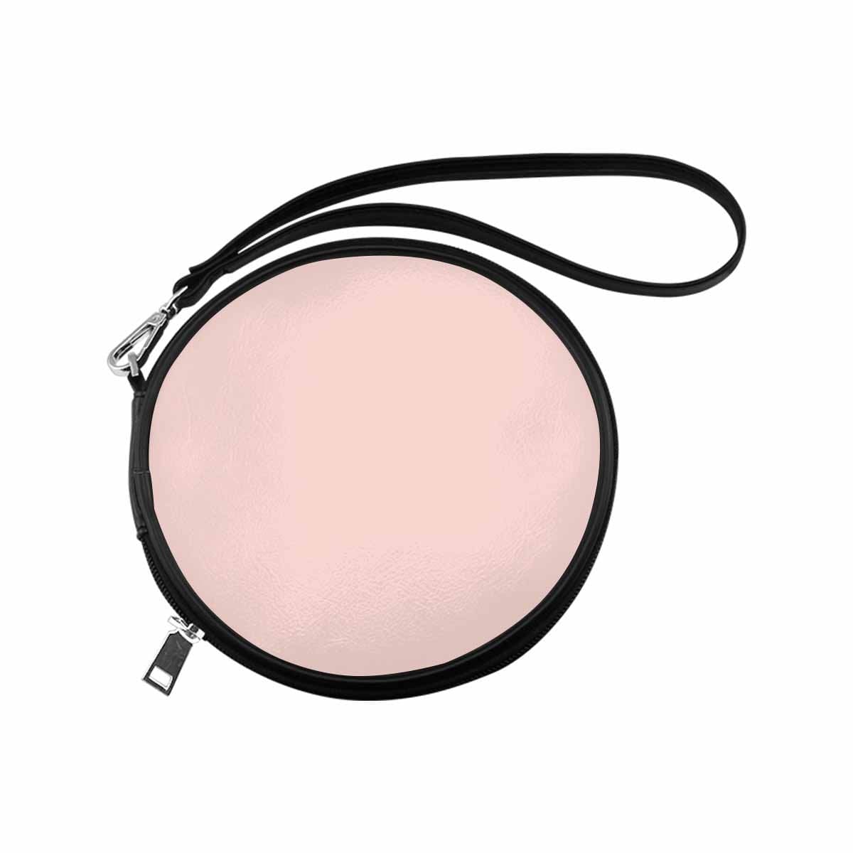 Womens Round Handbag Scallop Seashell Pink - Bags | Round Wristlets