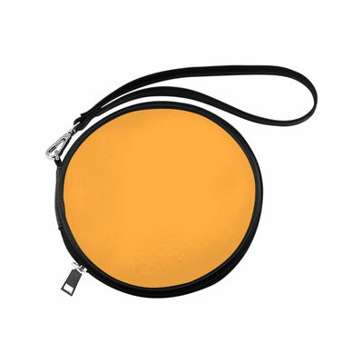 Womens Round Handbag Yellow Orange - Bags | Round Wristlets