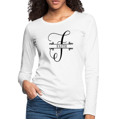 Womens Long Sleeve Graphic Tee Faith Print - Womens | T-Shirts | Long Sleeves