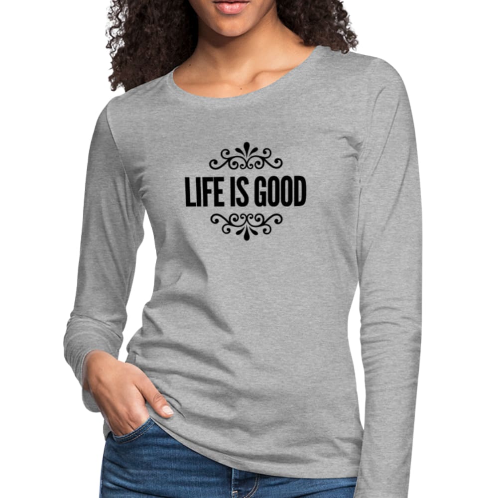 Womens Long Sleeve Graphic Tee Life Is Good Print - Womens | T-Shirts | Long