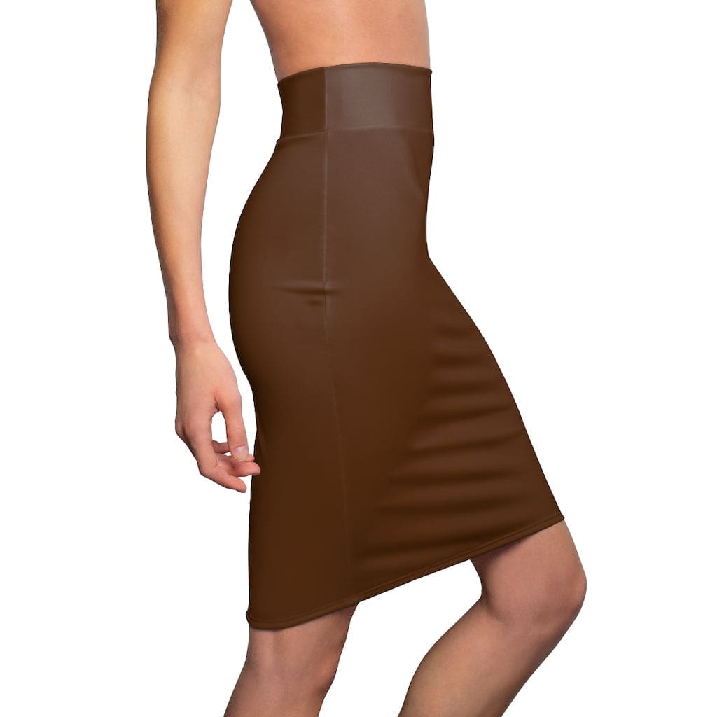 Womens Skirt Chocolate Brown Pencil Skirt - Womens | Skirts