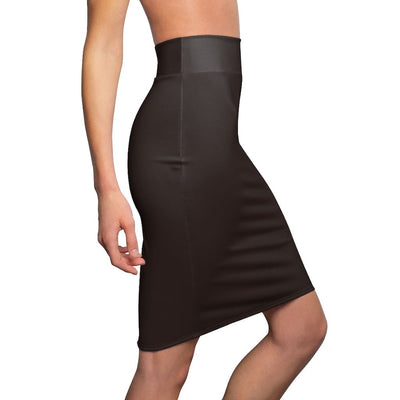 Womens Skirt Dark Chocolate Brown Pencil Skirt - Womens | Skirts